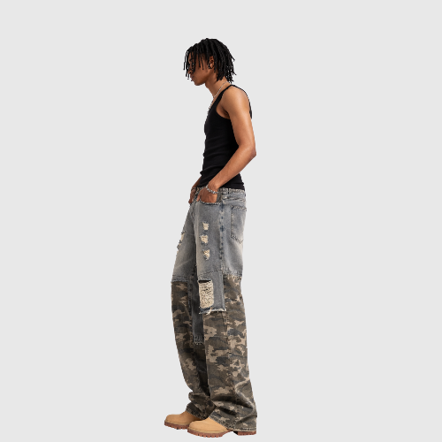 Camo Patch Denim Jeans