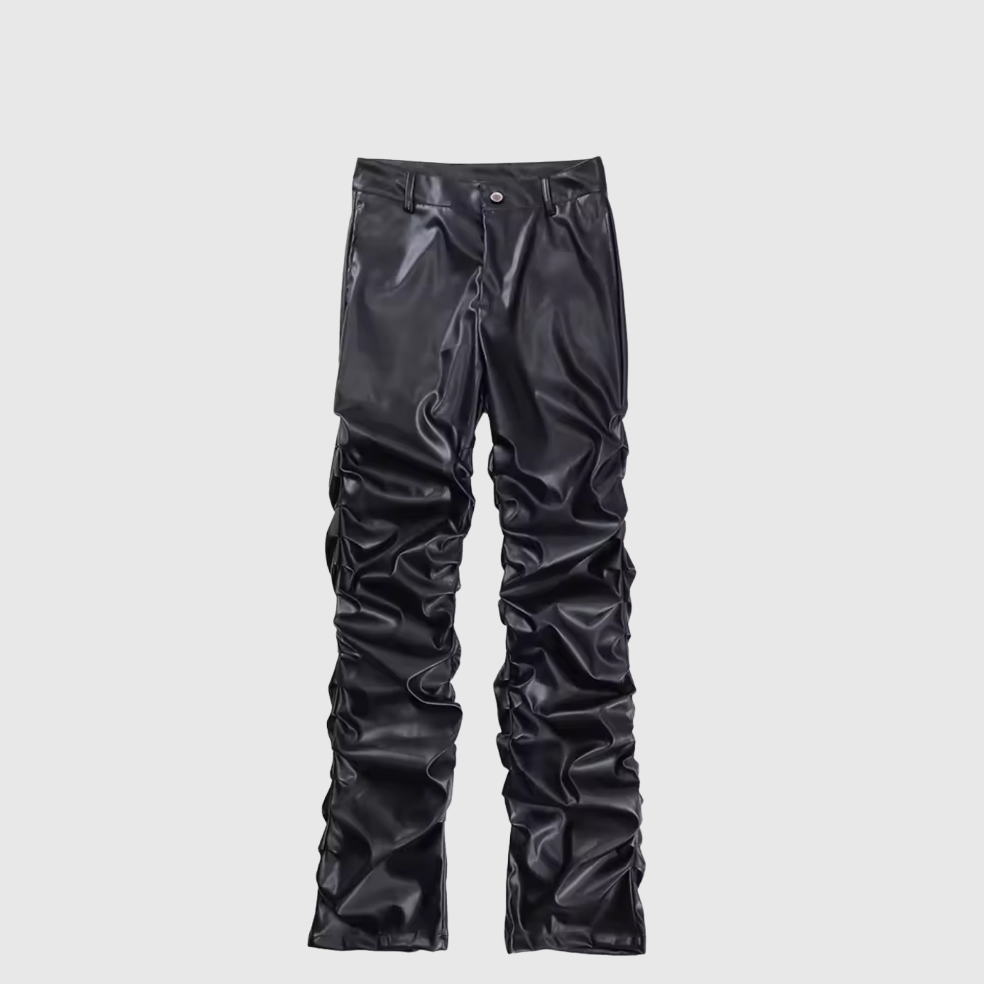 Stacked Leather Pants