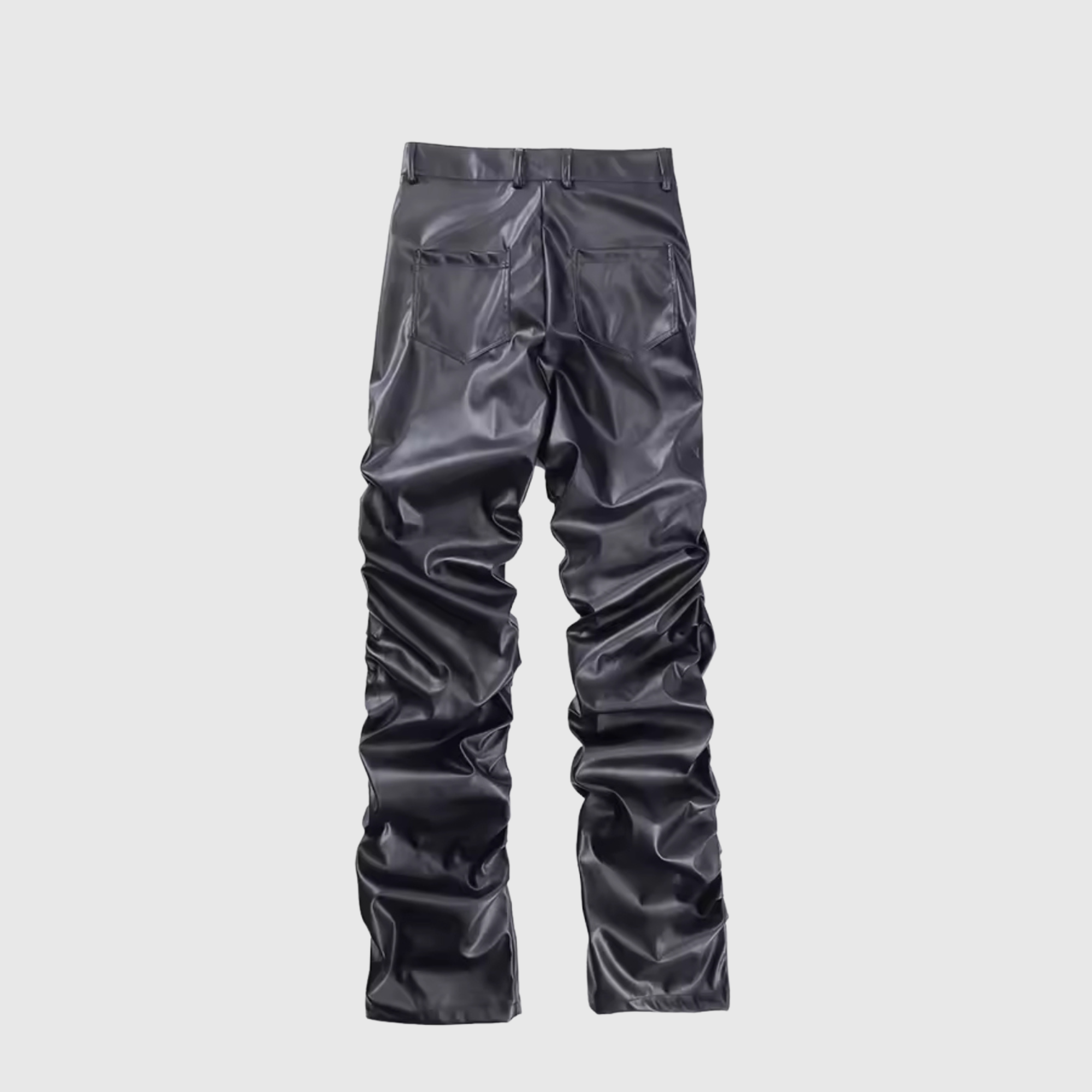 Stacked Leather Pants