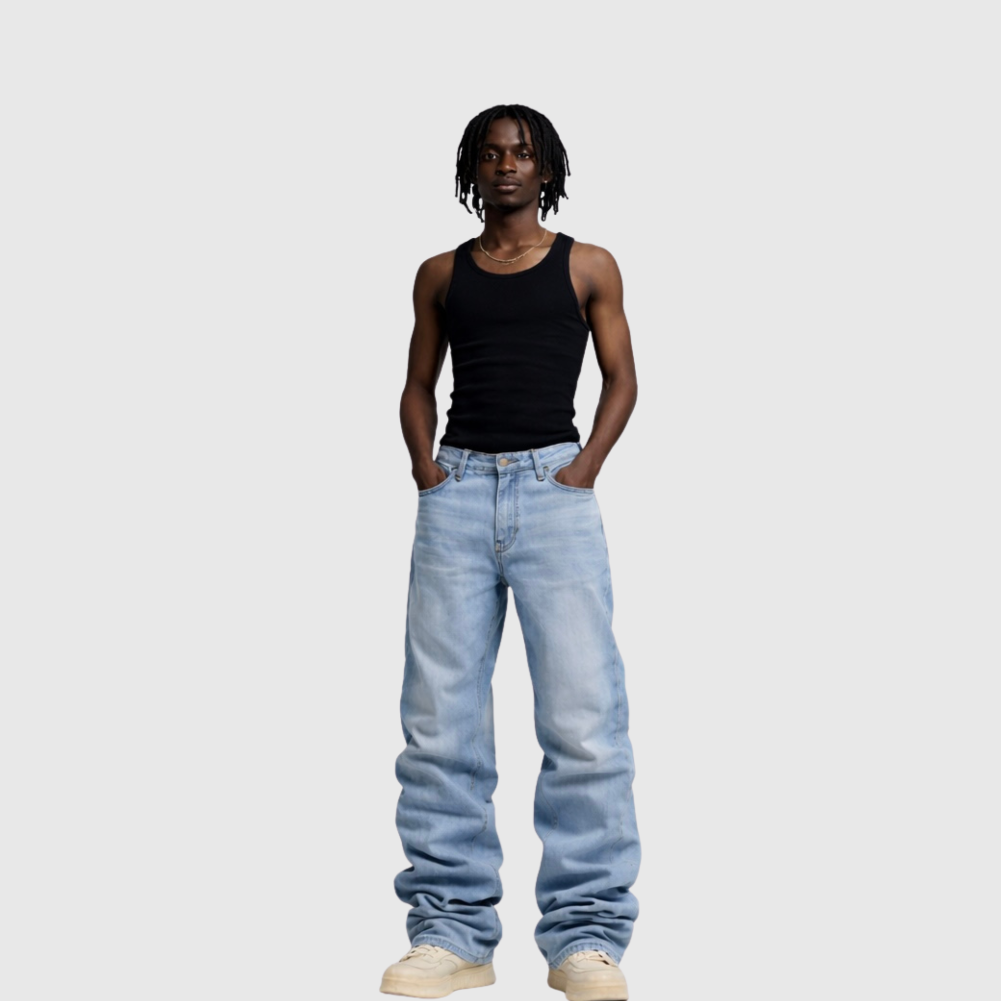 Stacked Denim – Light Blue