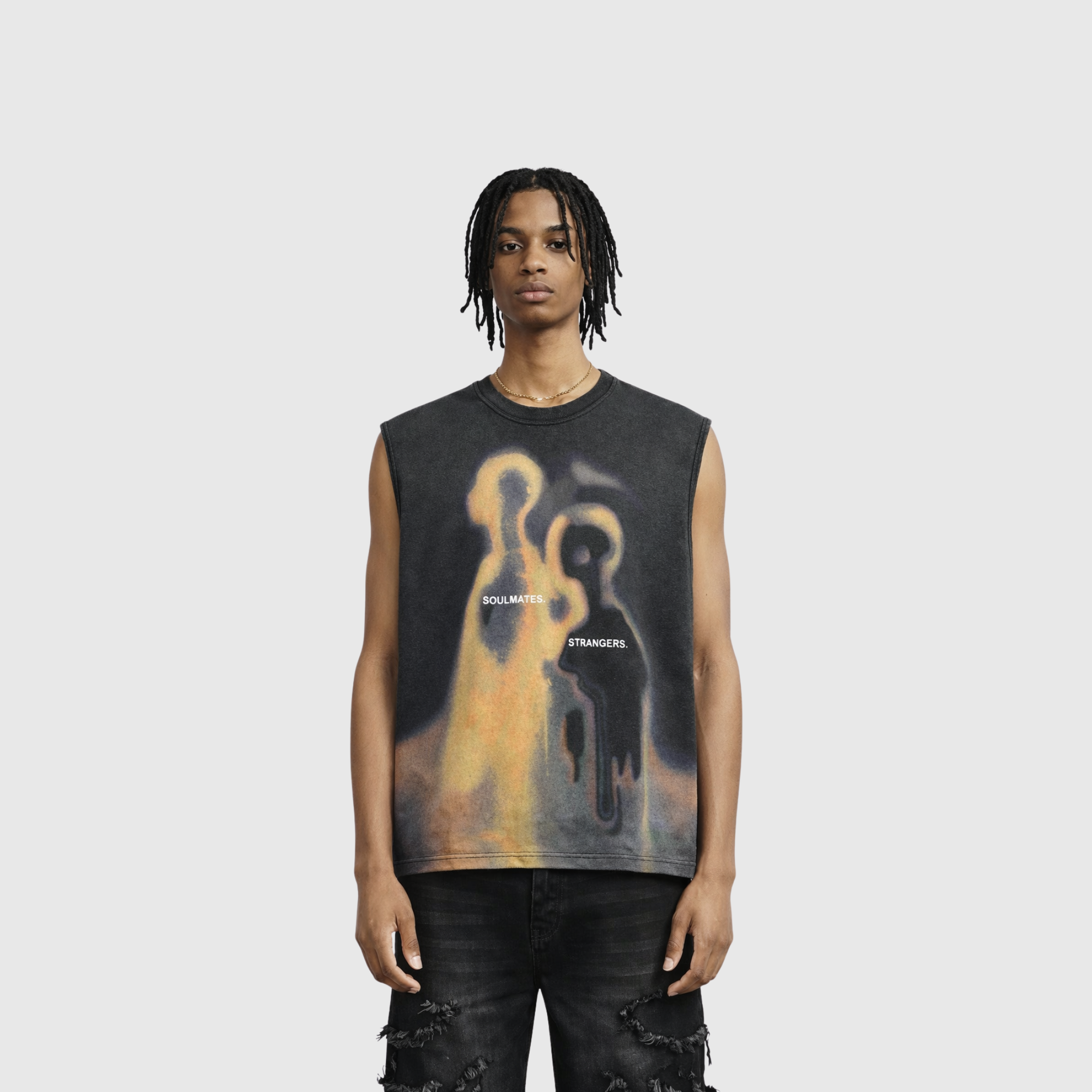 Cosmic Strangers Cut-Off T-shirt