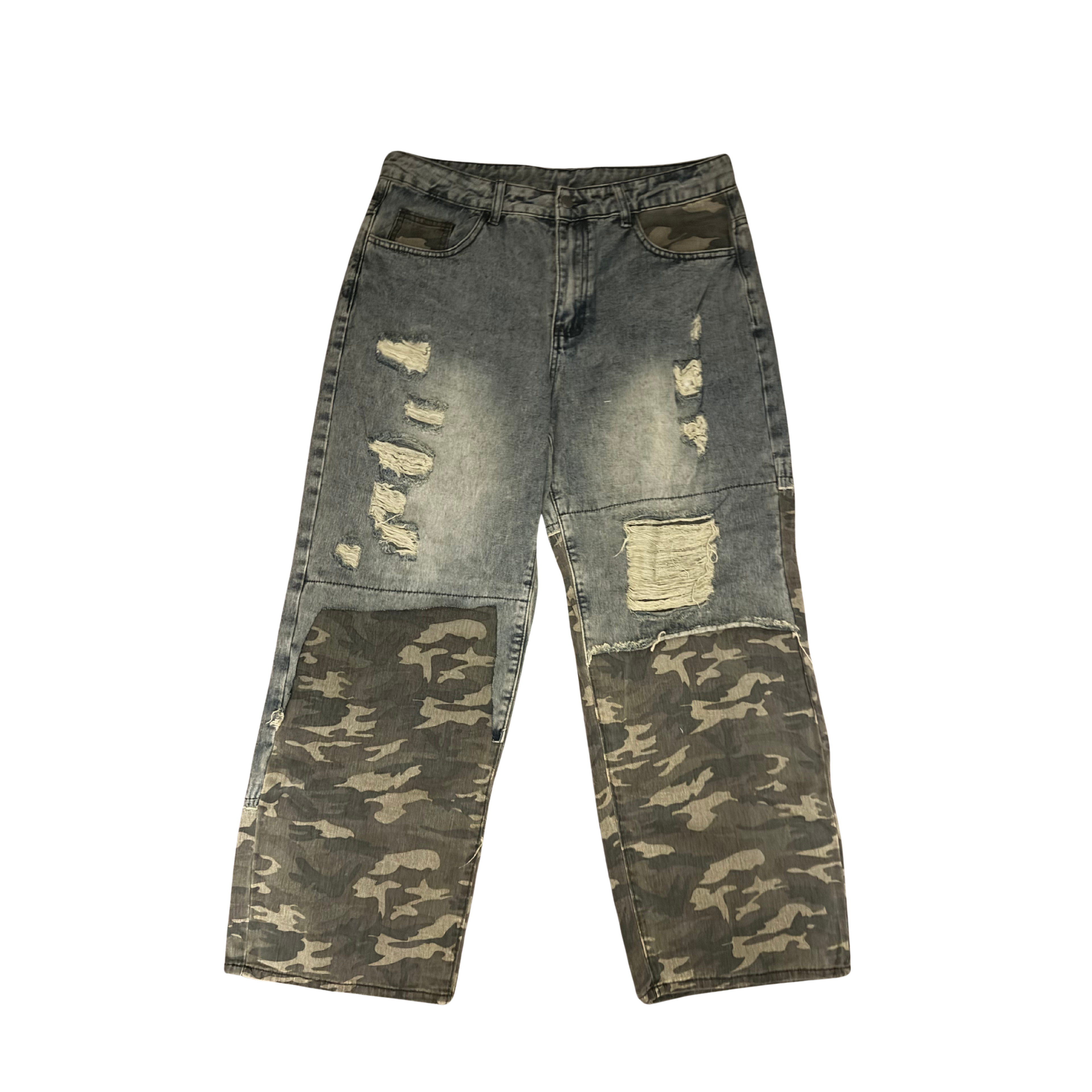 Camo Patch Denim Jeans