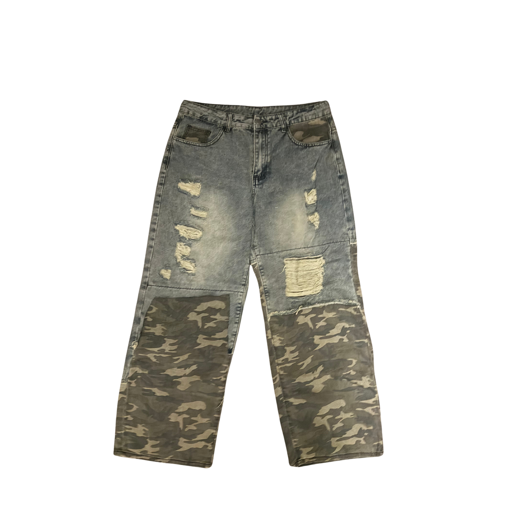 Camo Patch Denim Jeans