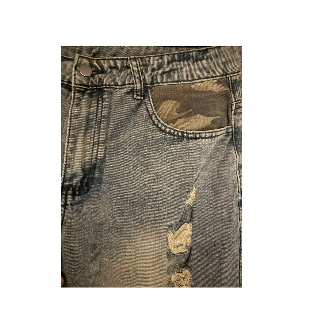 Camo Patch Denim Jeans