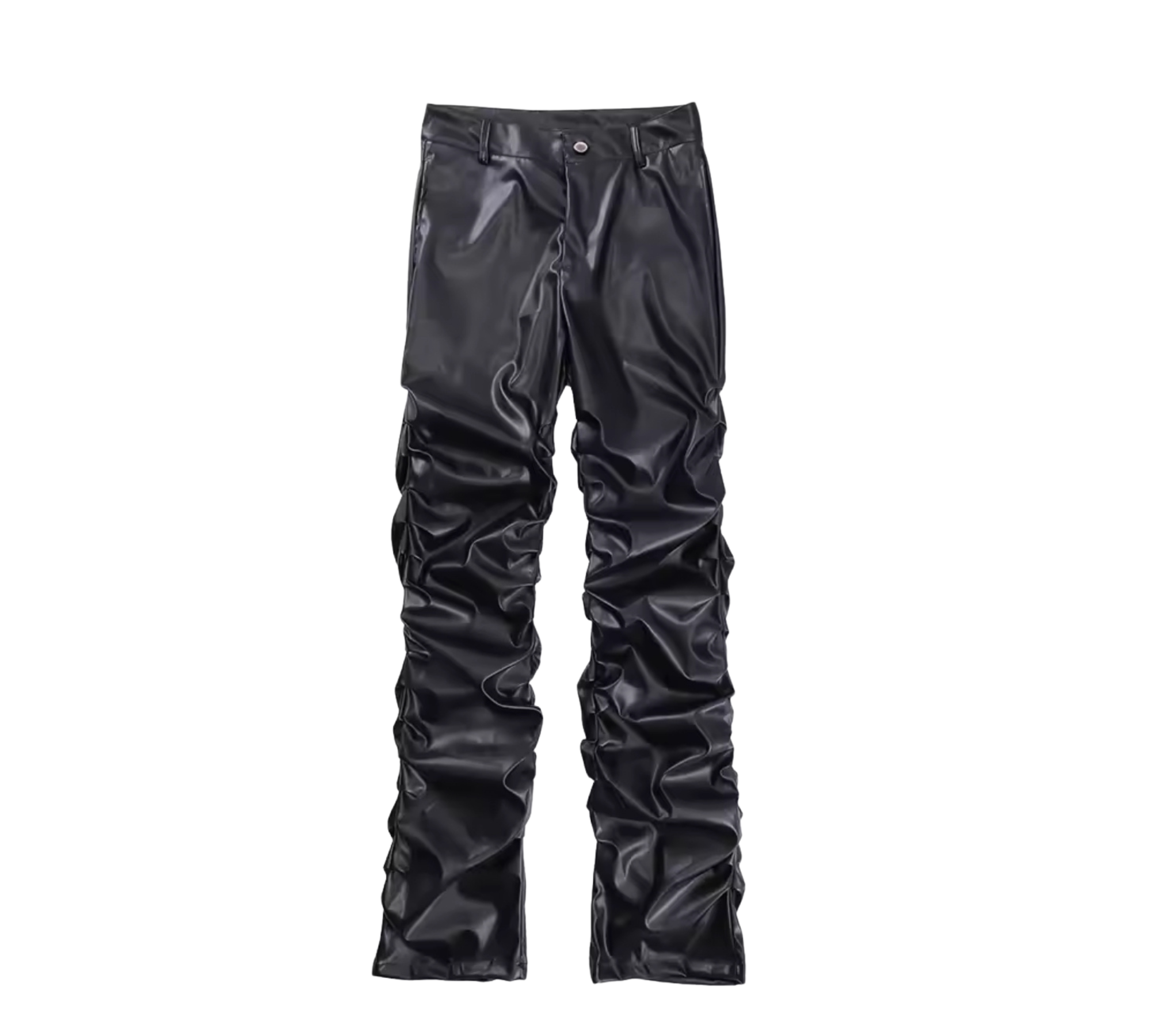 Stacked Leather Pants
